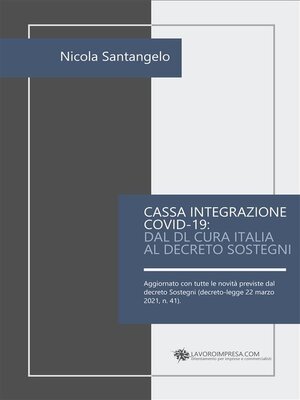 cover image of Cassa integrazione COVID-19--dal Dl Cura Italia al Decreto Sostegni